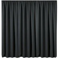 JEMIDI Verdunkelungsvorhang JEMIDI Vorhang blickdicht 300x245 cm mit Kräuselband, grau
