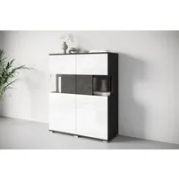 OTTO home Highboard Kenia (1 St), Modernes Highboard mit Glastüren, Breite 100 cm