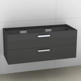 Artiqua 414 Waschtischunterschrank für Venticello 4104CK, Anthrazit Hochglanz, 414-WU2L-V114-7015-51 414-WU2L-V114-7015-51