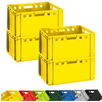 BURI Transportbehälter 4x Fleischkiste E3 Fleischerkiste stapelbar Eurokiste Lagerkiste 60x40, (5-St)