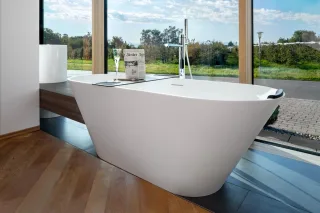 Riho freistehende Badewanne Barcelona 170x70x58 / weiß matt, BS05005 B117001105