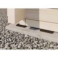 PGH Gartenhaus Feuchtigkeitssperre - Gummigranulat Pads (ca. 50 Stück), BxT: 60x60 cm, in Naturbelassen