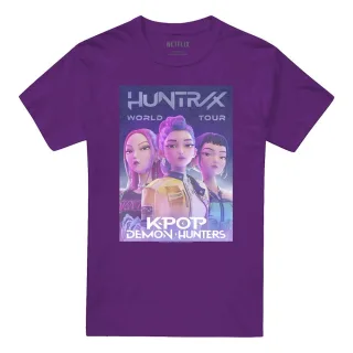K-Pop Demon Hunters - "World Tour" T-Shirt für Herren/Damen Unisex (Violett)