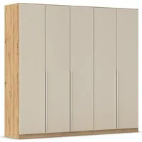 OTTO home Drehtürenschrank Kleiderschrank Schrank Garderobe AGORDO Schlafzimmer (in zwei Griff-Farben, Breiten 91-405 cm, Dekor- oder Hochglanzfront) durchdachte Innenausstattung, in 8 Breiten und 2 Höhen MADE IN GERMANY