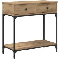 vidaXL Beistelltisch Konsolentisch Artisan-Eiche 75 x 34,5 x 75 cm Holzwerkstoff (1-St)