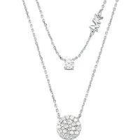 MICHAEL KORS Kette mit Anhänger Schmuck Geschenk Silber 925 Halsschmuck PREMIUM, mit Zirkonia (synth)