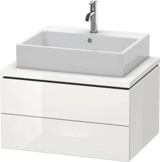 Duravit L-Cube Konsolenwaschtischunterbau wandhängend Weiß Hochglanz 720x547x400 mm - LC581608585 LC581608585