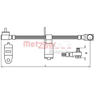 Metzger Bremsschlauch vorne rechts Ford Transit 2,0 2,3 2,4