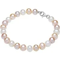 Valero Pearls Perlenarmband silber, mit Süßwasser-Zuchtperle