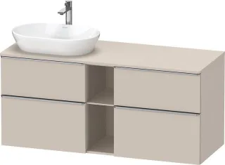 Duravit D-Neo Konsolenwaschtischunterbau wandhängend Taupe Matt 1400x550x664 mm - DE4970L70910000 DE4970L70910000