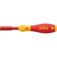 Schraubendreher-Bithalter SoftFinish electric slimVario rot/gelb, für 6mm slimBits