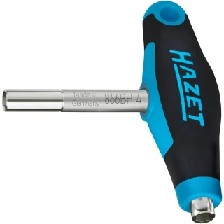 HAZET Doppel Bit Halter mit T-Griff Sechskant 6,3 (1/4 Zoll) - 866BH-4