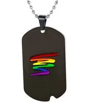 Ware aus aller Welt Kette mit Anhänger LGBTQ Halskette Regenbogen Lesbian Gay Bisexual Transgender CSD Pride (1-tlg)