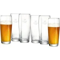 Ritzenhoff & Breker Bierglas Willi, 6-tlg., Glas, 500 ml, 6-teilig