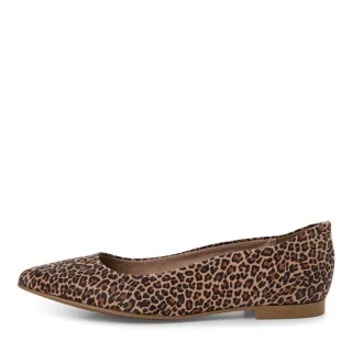 Tamaris - Lederballerina braun - Gr. - 37