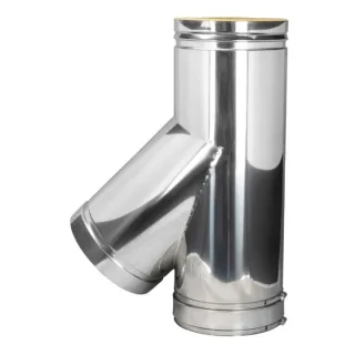 Bertrams Dw Schornsteinanschlussstück 22SA45-130 45°, 130 mm