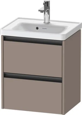 Duravit Ketho.2 Waschtischunterbau wandhängend Basalt Matt 484x375x549 mm - K25280043430000 K25280043430000