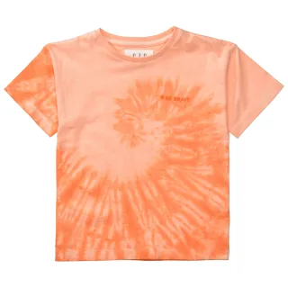 STACCATO - T-Shirt Oversized im Batik-Design orange-batik - Gr. - 128/134