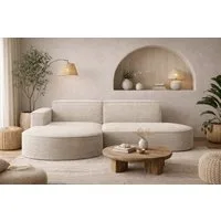 Kaiser Möbel Ecksofa Designer MODENA STUDIO L stoff Cord, Ecksofa, Cord Sofa, L-Form, Links/Rechts wählbar