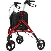 COSTWAY Rollator, Leicht und faltbar, mit großen Rädern, bis 150 kg