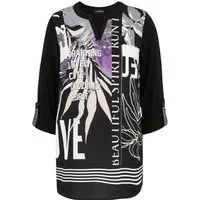 Doris Streich Schluppenbluse (1-tlg) mit floralem Motiv