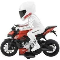 Racer Fernsteuerungsmotorrad 2,4 Gigahertz mit Vorwärts-, Rückwärts- und Lenksfunktion, RC