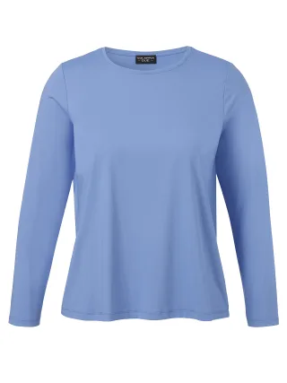 VIA APPIA DUE - T-Shirt Rundhals 1/1 Arm blau - Gr. - 44
