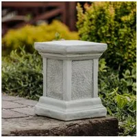 gartendekoparadies.de Gartensockel Podest, Steinsockel, H. 33 cm, Stellfläche 24 x 24 cm, 29 kg, 24x24x33 cm, Frostsicher