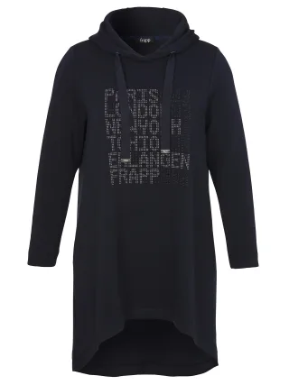 Frapp - Sweatshirt Kapuze 1/1 Arm Motiv navy - Gr. - 50