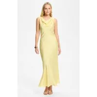 SWING Abendkleid - Abendkleid aus Satin mit Wasserfall Ausschnitt Figurbetonte Passform