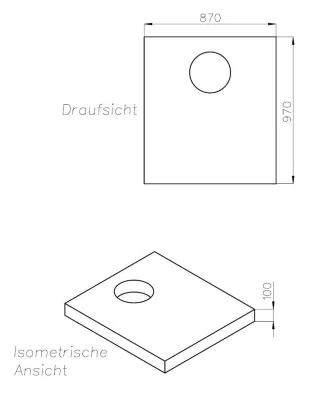 Neuesbad Wannenträger für Ideal Standard Ultra Flat S+ 100x90 SD 27462