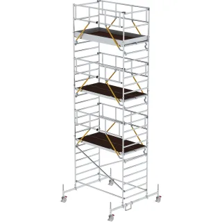Munk Rollgerüst SG 1,35 x 2,45 m mit Fahrbalken & Doppel-Plattform - 174637