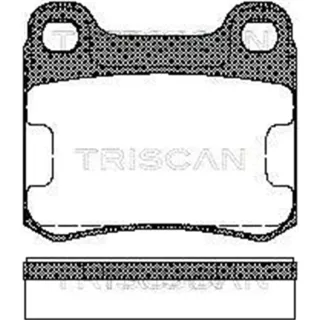 Triscan Bremsbel?ge hinten Mercedes 190