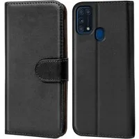 CoolGadget Handyhülle Wallet Klapp Tasche Book Case für Samsung Galaxy M31 6,4 Zoll, Hülle Klapphülle Flip Cover Etui Schutzhülle