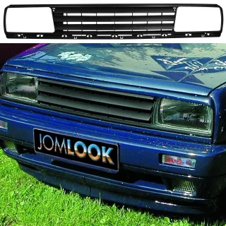 Kühlergrill Sportgrill Schwarz ohne Emblem für VW Jetta II 19E