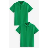 Next Poloshirt Schul-Poloshirts aus Baumwolle im 2er-Pack (2-tlg)