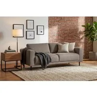 Home affaire 3-Sitzer Sveeva, B.214 cm, schwarze Metallfüße, langlebiger Webstoff, mit Wellenunterfederung, viele Farben