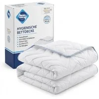KNERST Microfaserbettdecke Allergiker Bettdecke Antibakteriell 95°C Waschbar, Füllung: Polyester (silikonisierte Hohlfaser), antibakteriell (Sanitized), atmungsaktiv, Ganzjahresdecke 135x200 Atmungsaktiv Antibakteriell