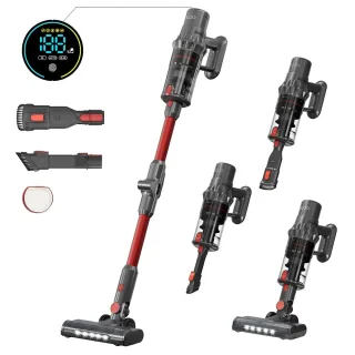 [EU Direct] JIGOO C500 Cordless Vacuum Cleaner, 33KPa Suction, 500W Motor, Smart Dust Sensor, 1.2L Dust Cup, 5-Stage Fil