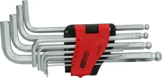 KS Tools Kugelkopf-Innensechskant-Winkelstiftschlüssel-Satz, lang, 10-tlg - 151.5000