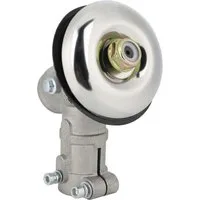 Trade-Shop Motorsensenmesser Universal Winkelgetriebe passend für Freischneider 9 Zahn 28mm Rohr (1-St), Gewinde: M10 x 1,25 (links), Ausführung: 9-Zahn Antriebswelle