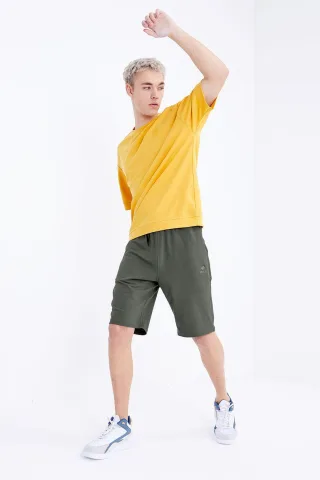 Herren-Jersey-Shorts mit Kordelzugbund