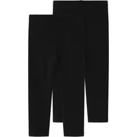 Name It Caprileggings NKFVIVIAN 2P CAPRI LEGGING F NOOS (Packung, 2-tlg) aus Baumwollmischung mit Elasthan, Regular Fit, wadenlang, elastisch