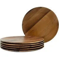 CreaTable Teller Nature Collection Akazienholz, (6 St)