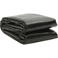 furnicato Pool-Abdeckplane Solar-Poolabdeckung 260 x 160 cm Schwarz (1-St)