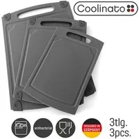 Coolinato Schneidebrett 3tlg Set versch Grössen grau