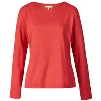 Himalaya Clothing Langarmshirt Basic Damen Shirt langarm "Alma" aus Feinrippjersey in Bio-Baumwolle Elegantes Longsleeve mit hohem Tragekomfort