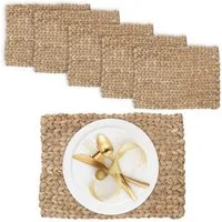 relaxdays Platzset Eckiges Tischset 6er Set