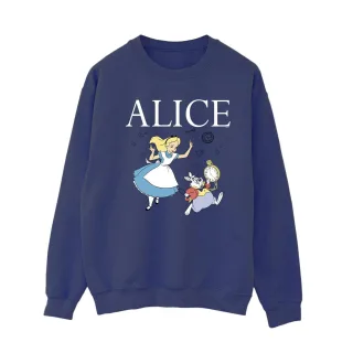 Disney - "Alice In Wonderland Follow The Rabbit" Sweatshirt für Damen (Marineblau)