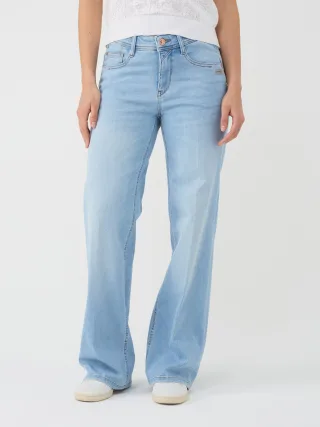 GANG Damen Jeans 94AMELIE WIDE - wide fit Jeans chilled blue